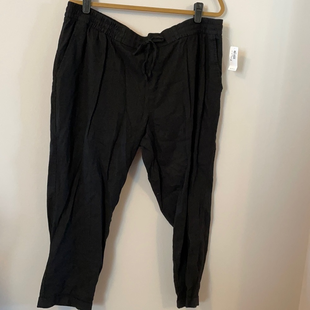 Old Navy linen crop pants
